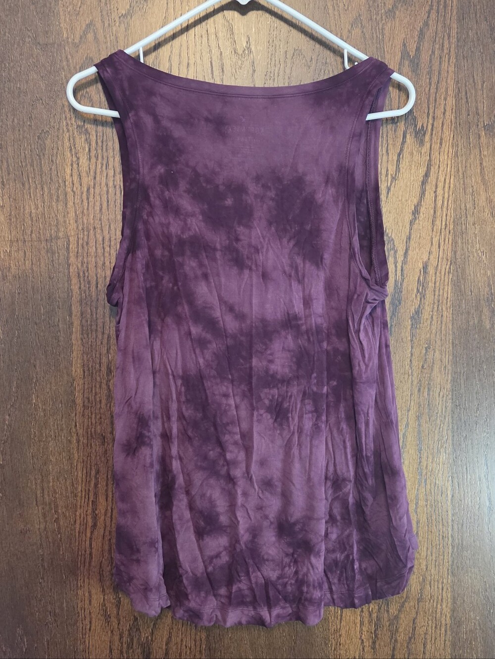 Soft & Sexy Women's Sleeveless Tie-Dye Tank Top - Plum - Picture 2 of 2